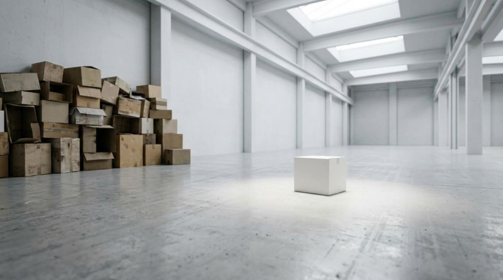 Packaging moving from a scattered arrangement into an organized load